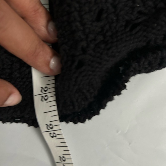 LOFT | Striped Crochet Ruffle Sweater Top - Picture 12 of 13